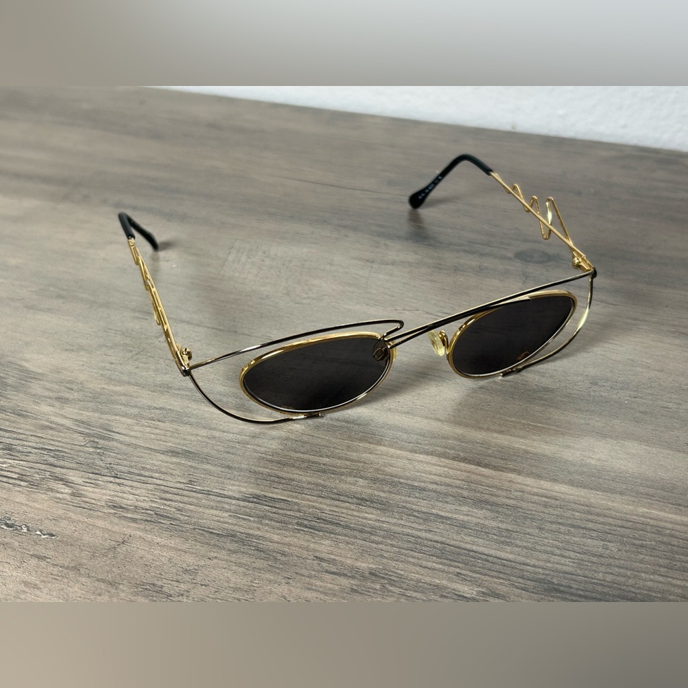 NEOSTYLE JET 252 CRAZY 90'S LADIES SUNGLASSES UNIQUE GOLD WIRE DESIGNER FRAMES - Picture 5 of 9